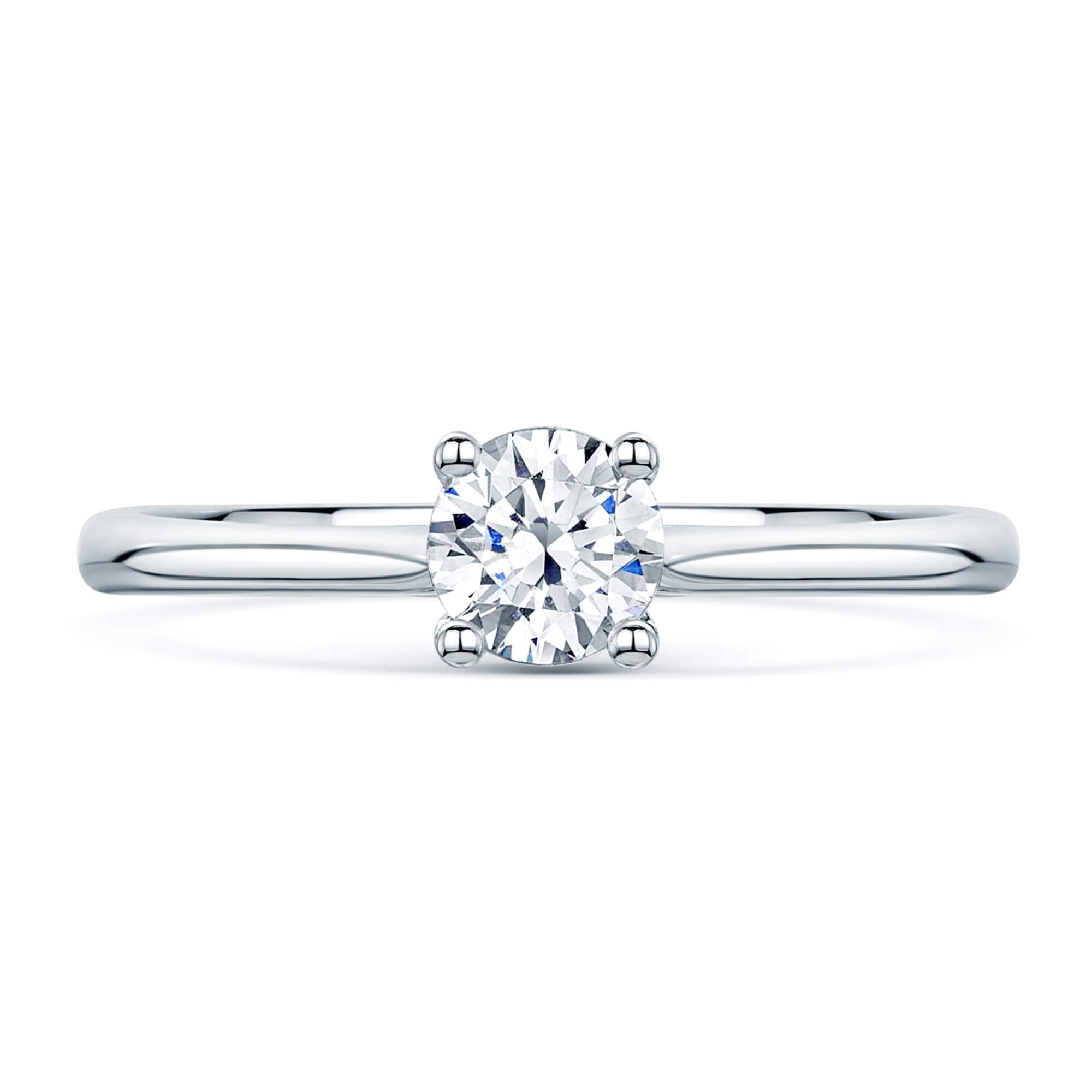 Simply Solitaire Collection Platinum Set Diamond Solitaire Engagement Ring GIA Certified 0.70 Carat
