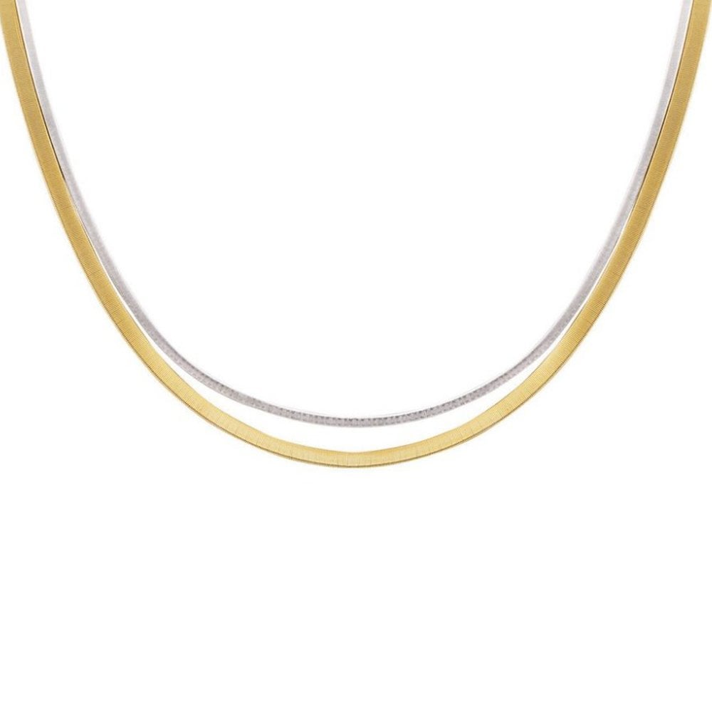Masai 18ct Yellow & White Gold Double Strand Necklace