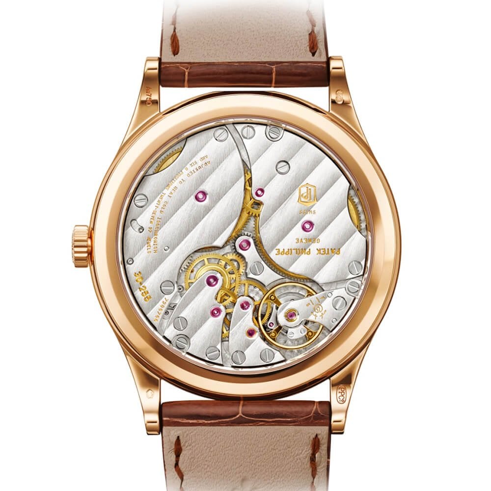 Calatrava 39mm 18ct Rose Gold Silver Dial Manual-Wind Watch