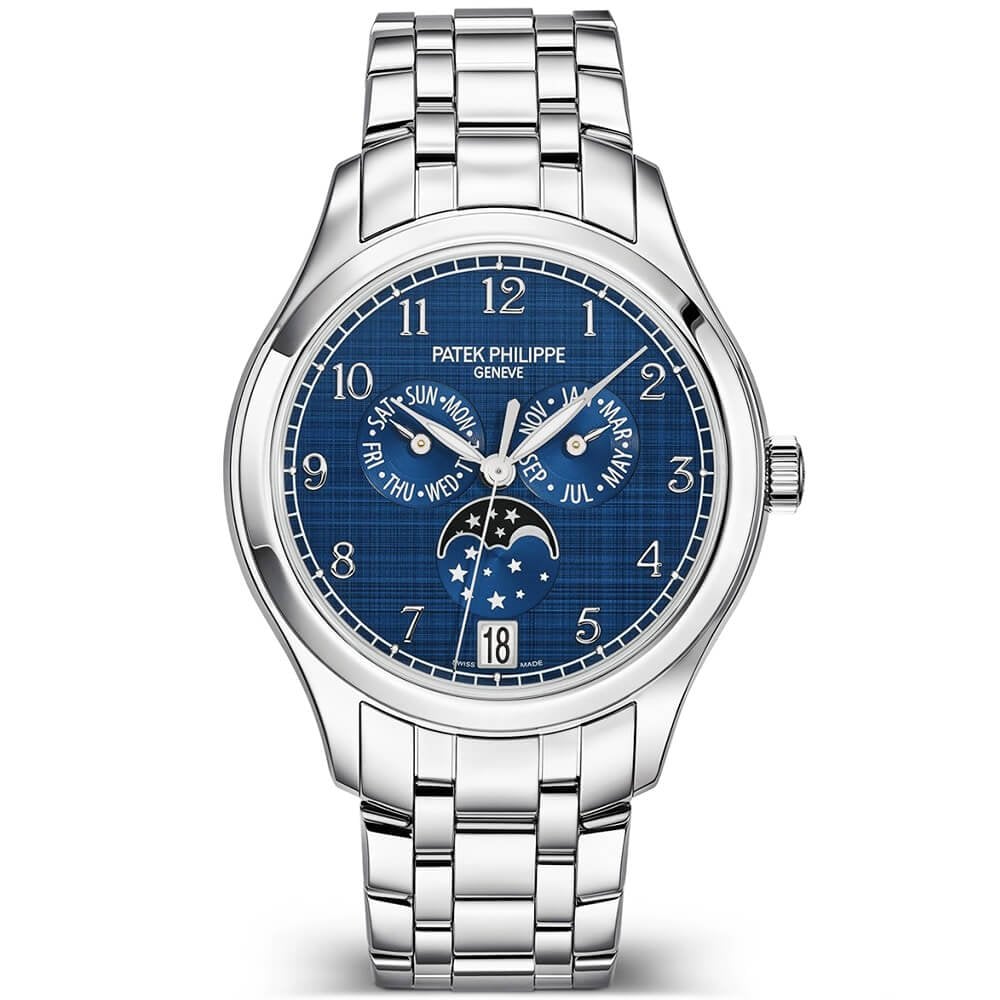 Complications Annual Calendar 38mm Blue Dial Automatic Bracelet Watch