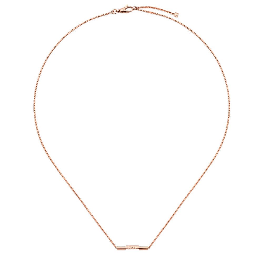Gucci Link to Love 18ct Rose Gold Necklace