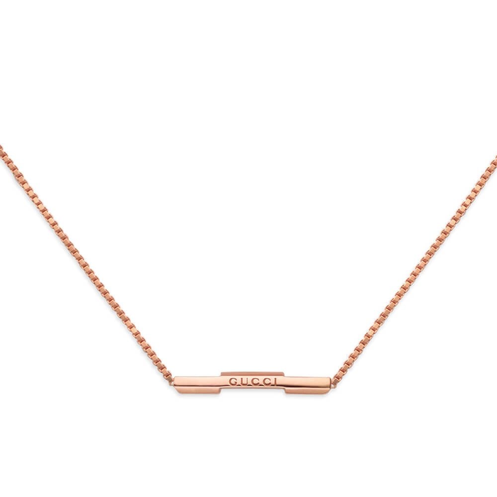 Gucci Link to Love 18ct Rose Gold Necklace