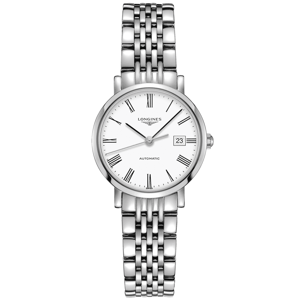 Elegant Steel Ladies 30mm Automatic Bracelet Watch