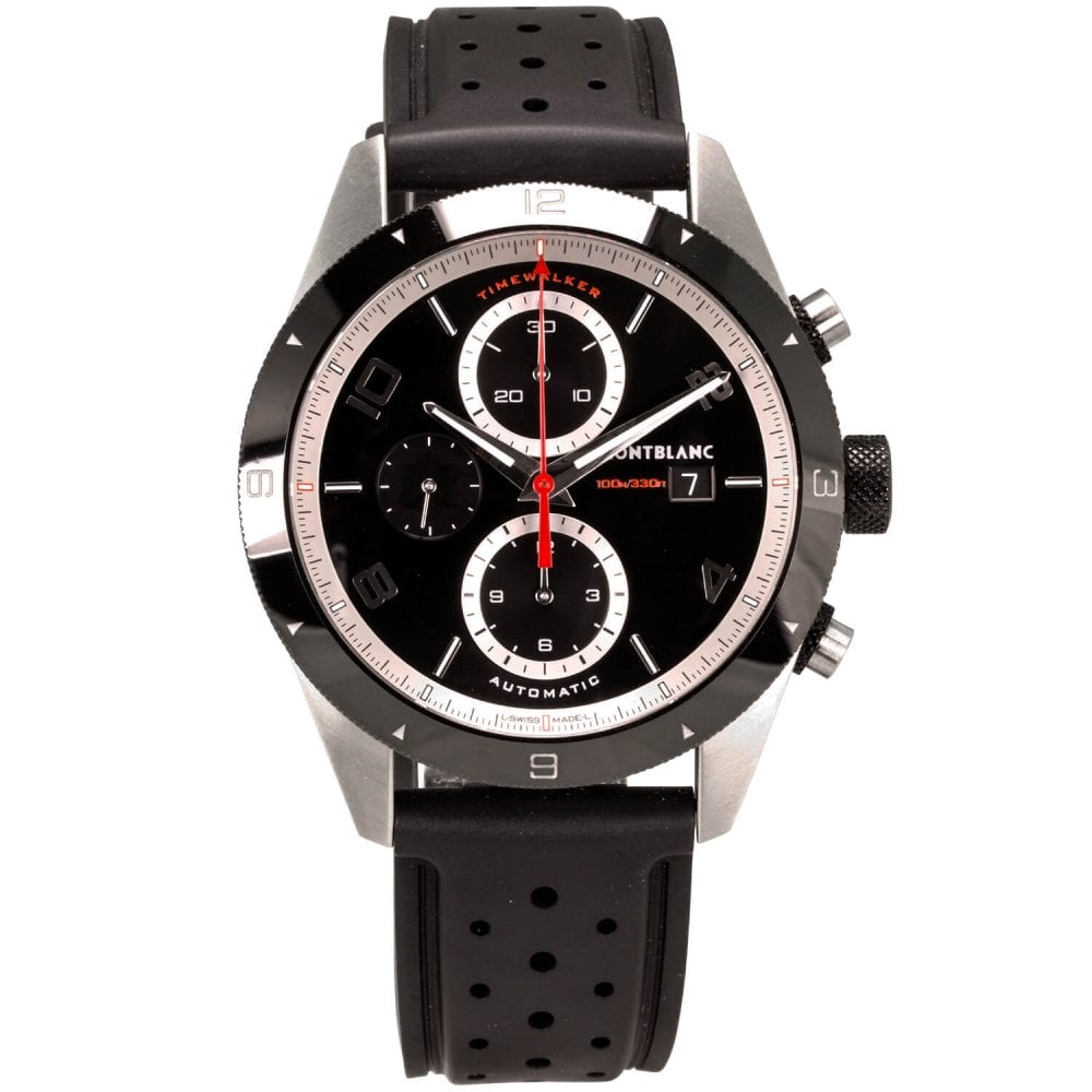 Montblanc Timewalker 43mm Black Dial Automatic Chronograph Men's Watch