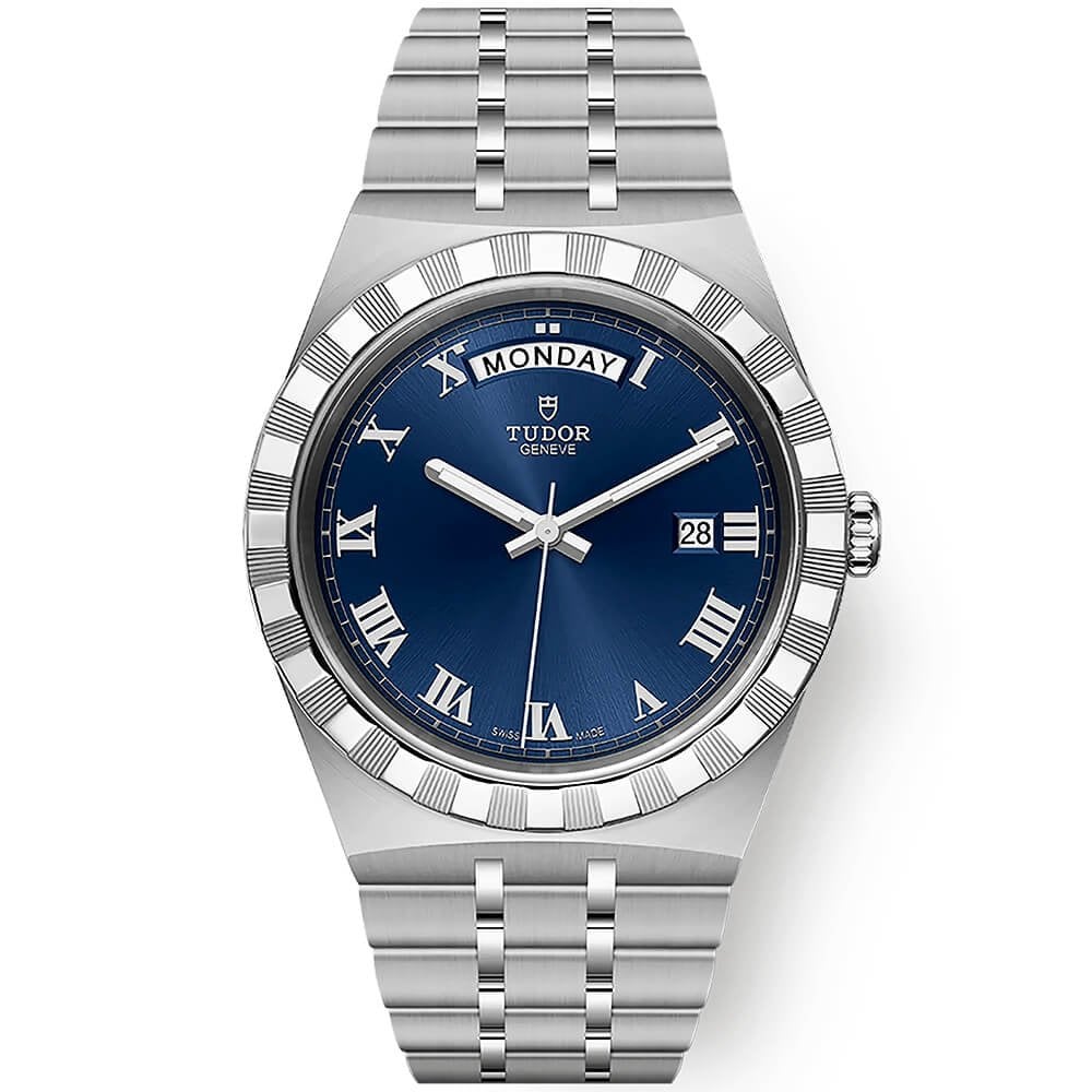 Royal Date/Day 41mm Blue Roman Dial Men's Automatic Watch