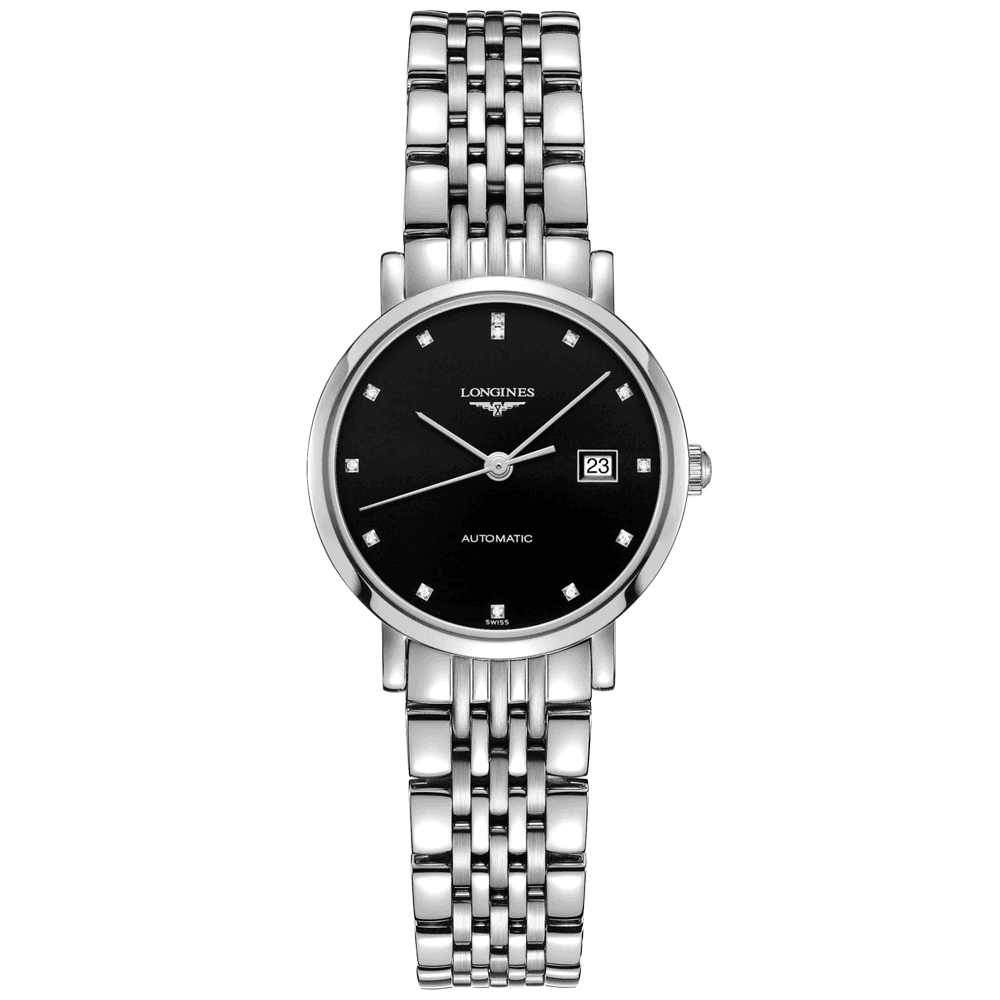 Elegant Collection Steel 29mm Automatic Ladies Bracelet Watch