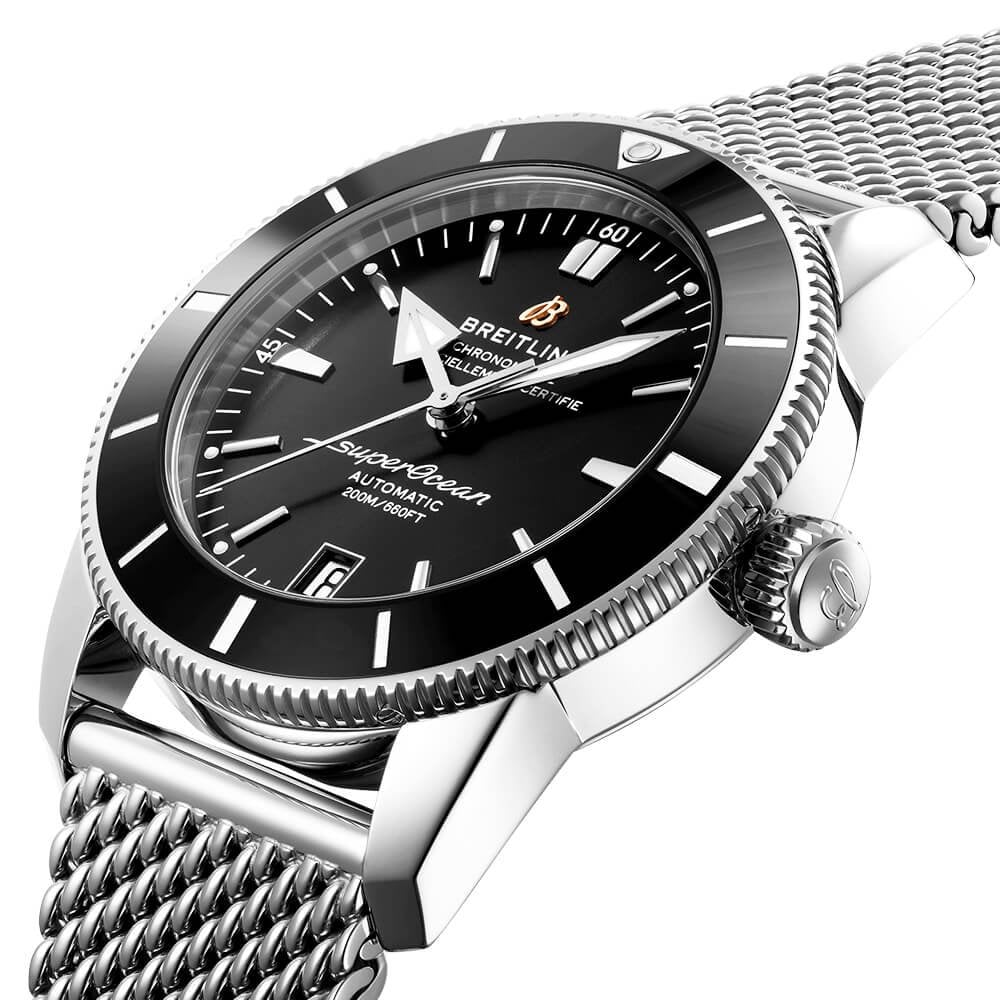 Superocean Heritage II 42mm Black Dial & Bezel Men's Bracelet Watch