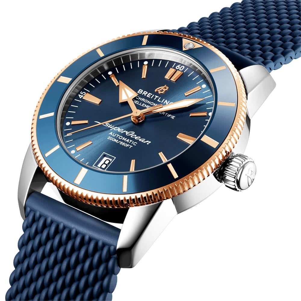 Superocean Heritage II 42mm Blue Dial Two-Tone Automatic Strap Watch