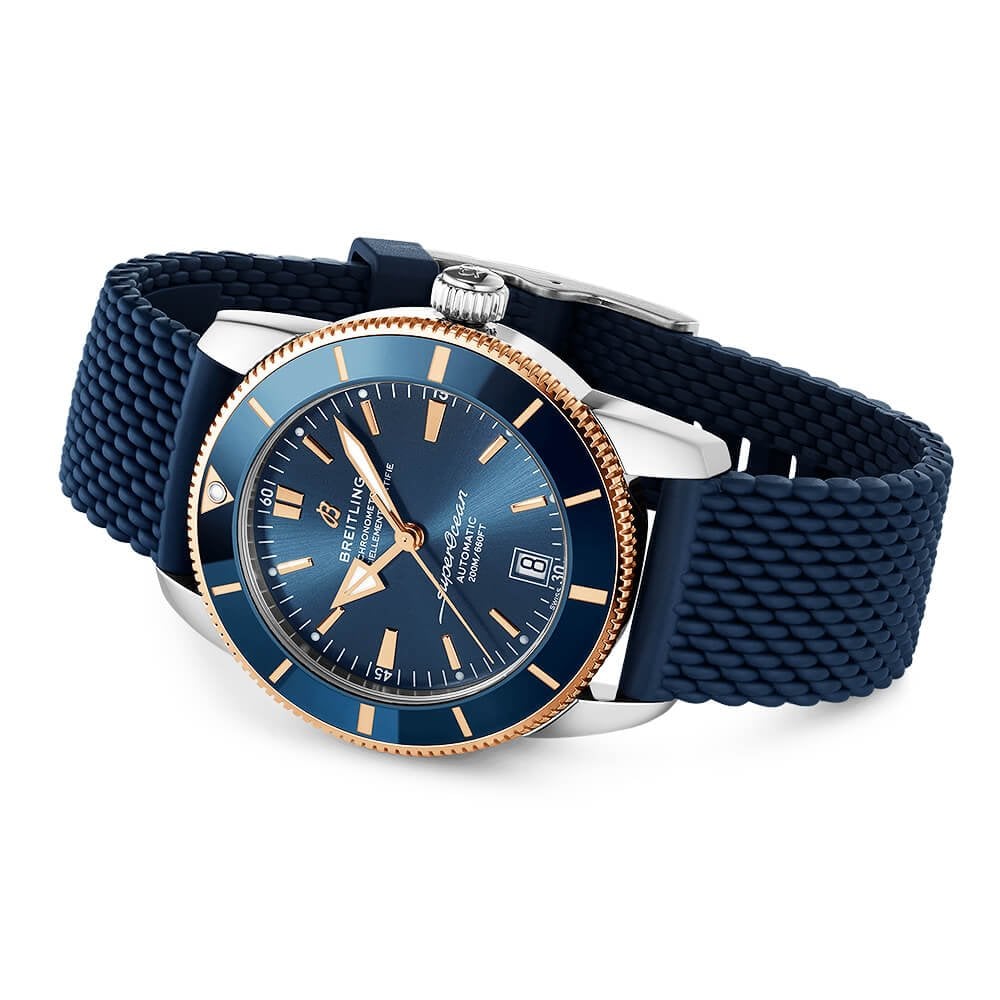 Superocean Heritage II 42mm Blue Dial Two-Tone Automatic Strap Watch
