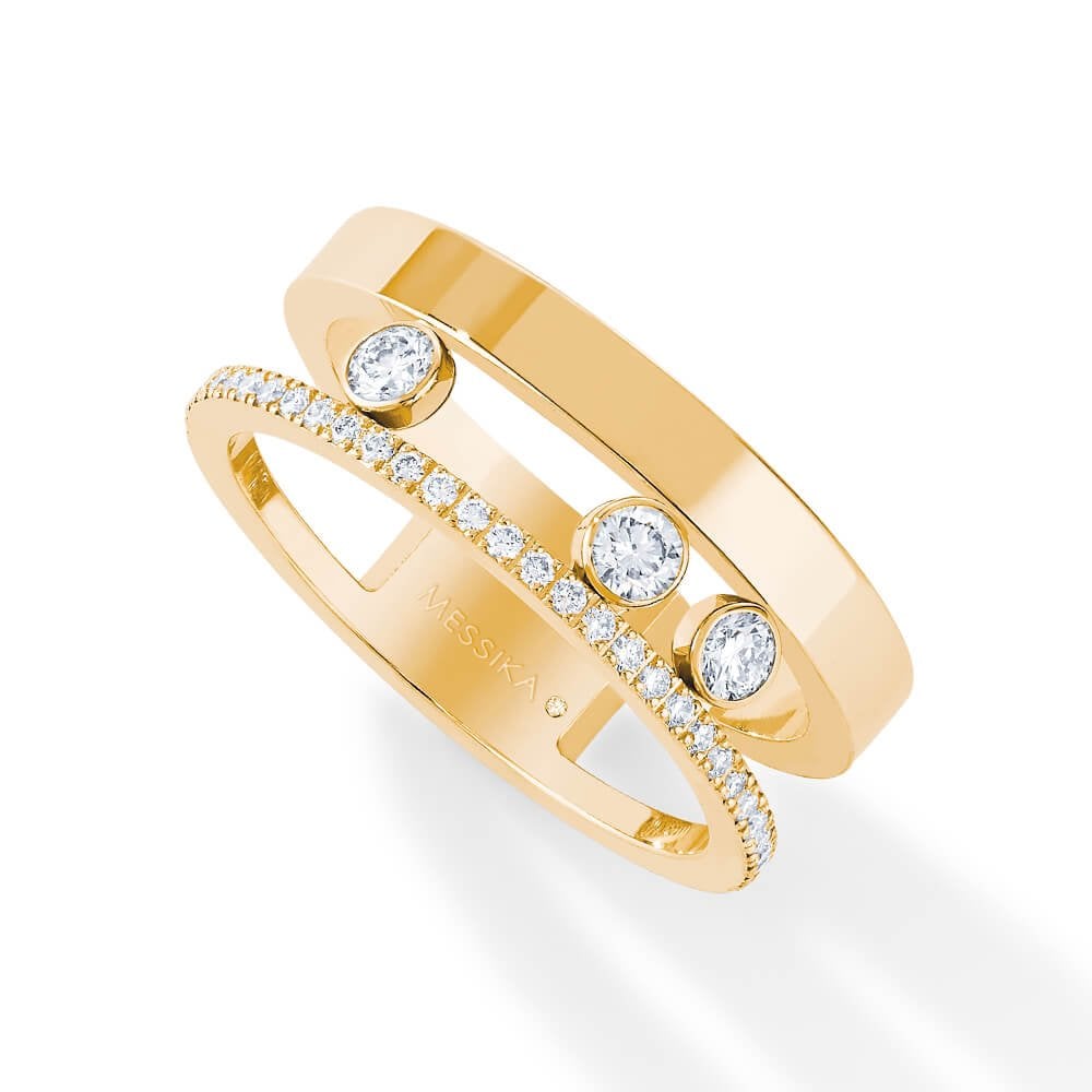 Move Romane 18ct Yellow Gold Diamond Set Ring