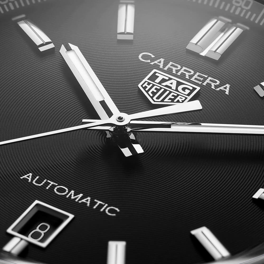 Carrera 39mm Black Dial Men's Automatic Bracelet Watch