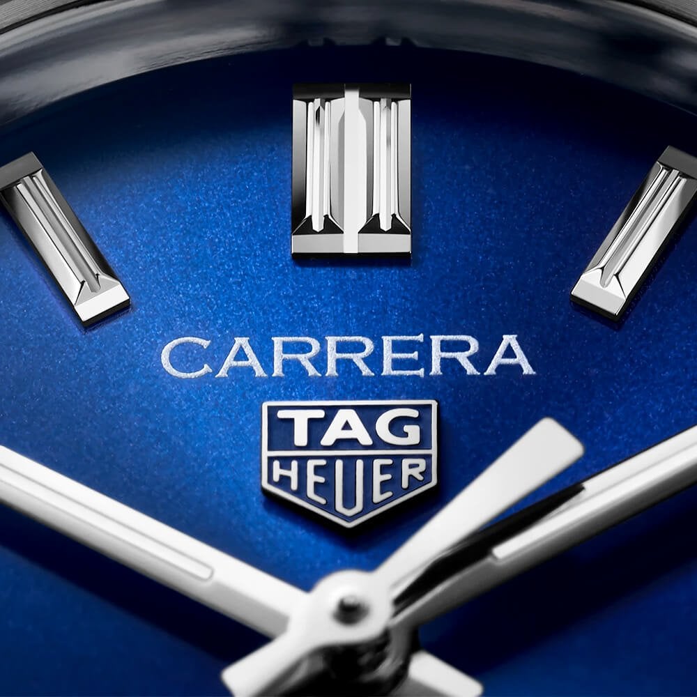 Carrera 29mm Blue Sunray Dial Ladies Automatic Bracelet Watch