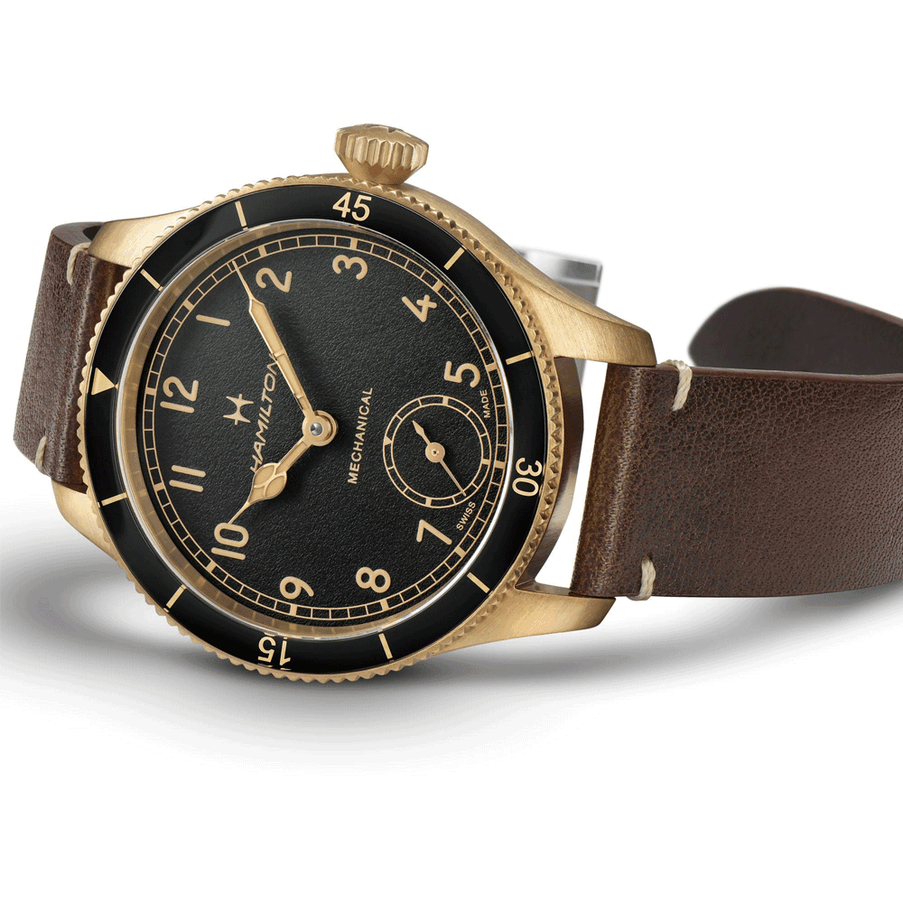 Khaki Aviation Pioneer Bronze 43mm Manual-Wind Watch