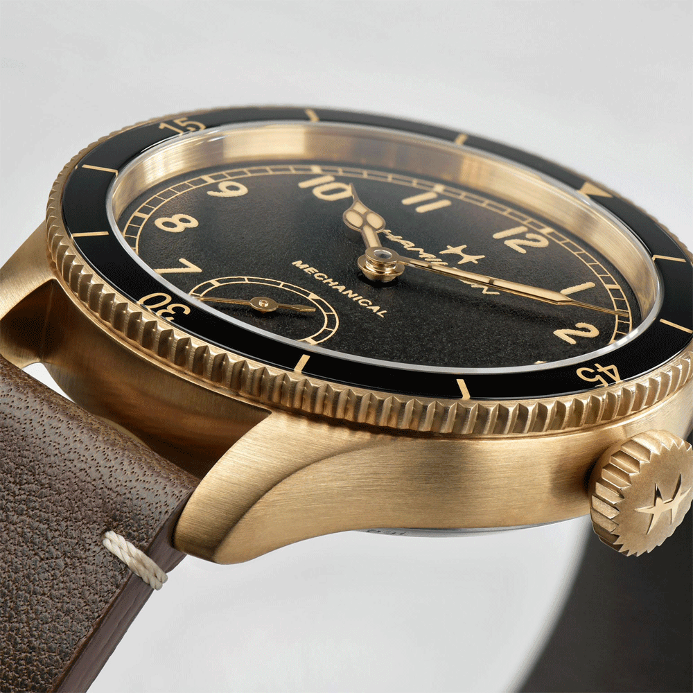 Khaki Aviation Pioneer Bronze 43mm Manual-Wind Watch