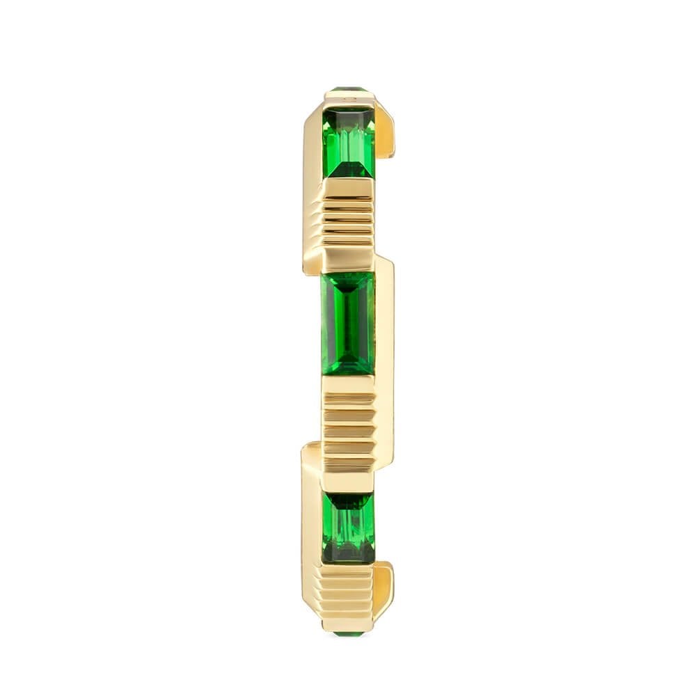 Gucci Link to Love 18ct Yellow Gold Green Tourmaline Ring