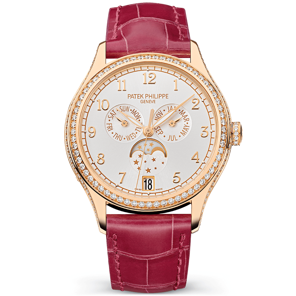 Complications Annual Calendar Diamond Bezel 18ct Rose Gold Ladies Watch
