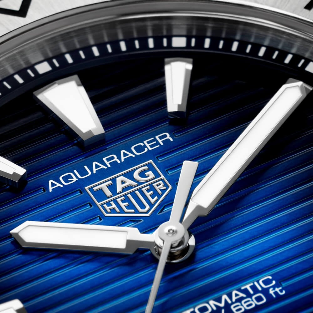 Aquaracer Professional 200 Date 40mm Blue Dial Automatic Bracelet Watch