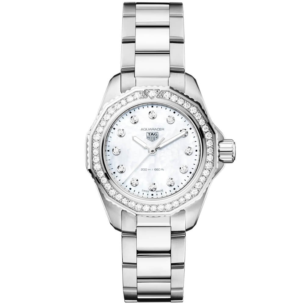 Aquaracer Professional 200 30mm Diamond Set Dial & Bezel Ladies Watch