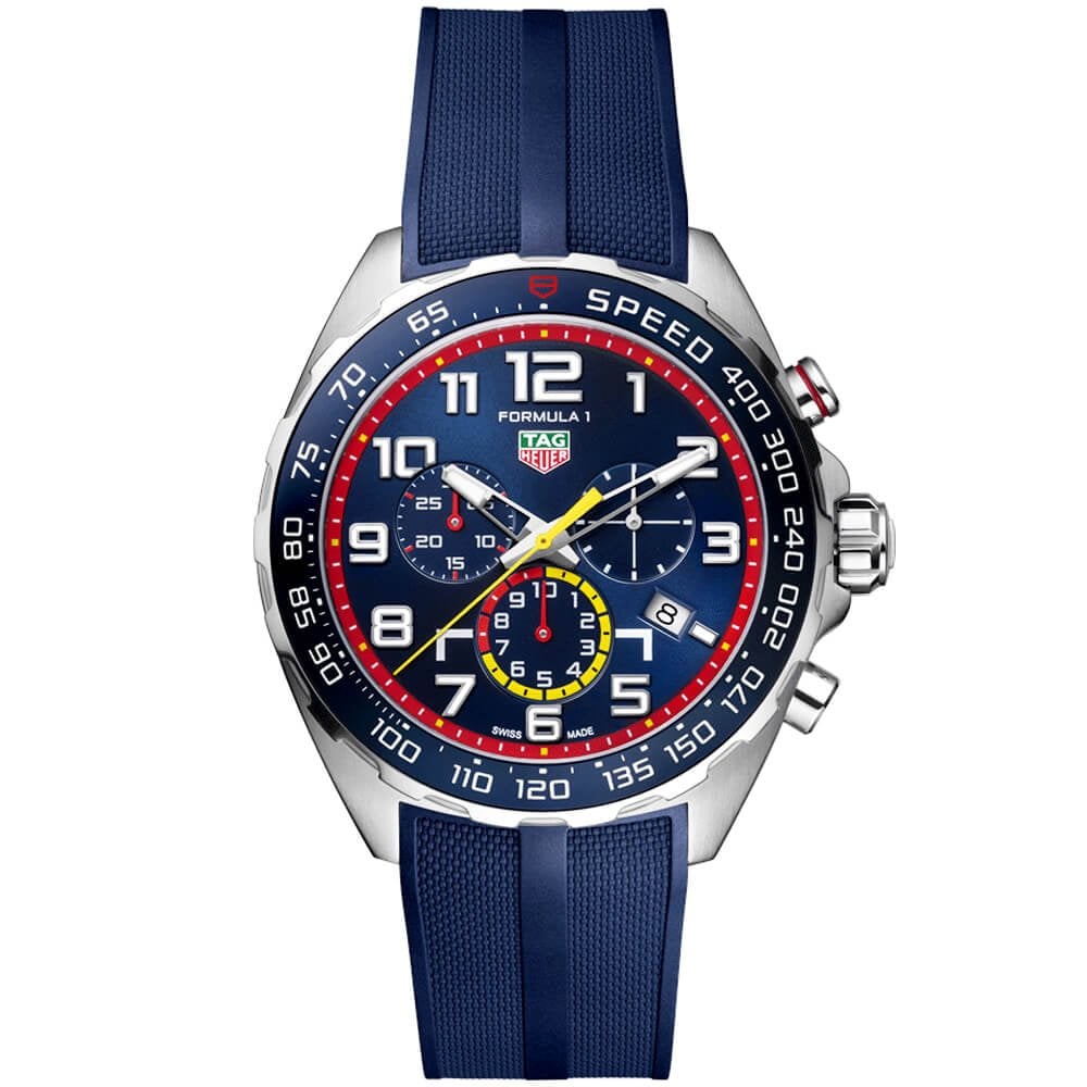 Formula 1 x Red Bull Racing Special Edition 43mm Blue Dial Rubber Strap Watch