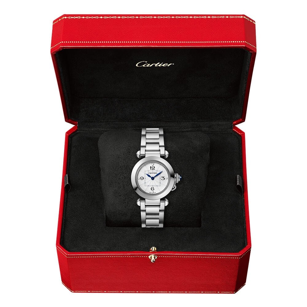 Pasha de Cartier 30mm Bracelet/Leather Strap Watch