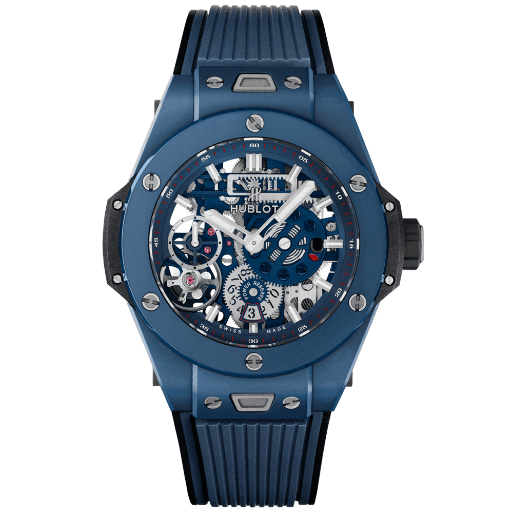 Hublot Big Bang MECA-10 Ceramic Blue Automatic Men's Strap Watch