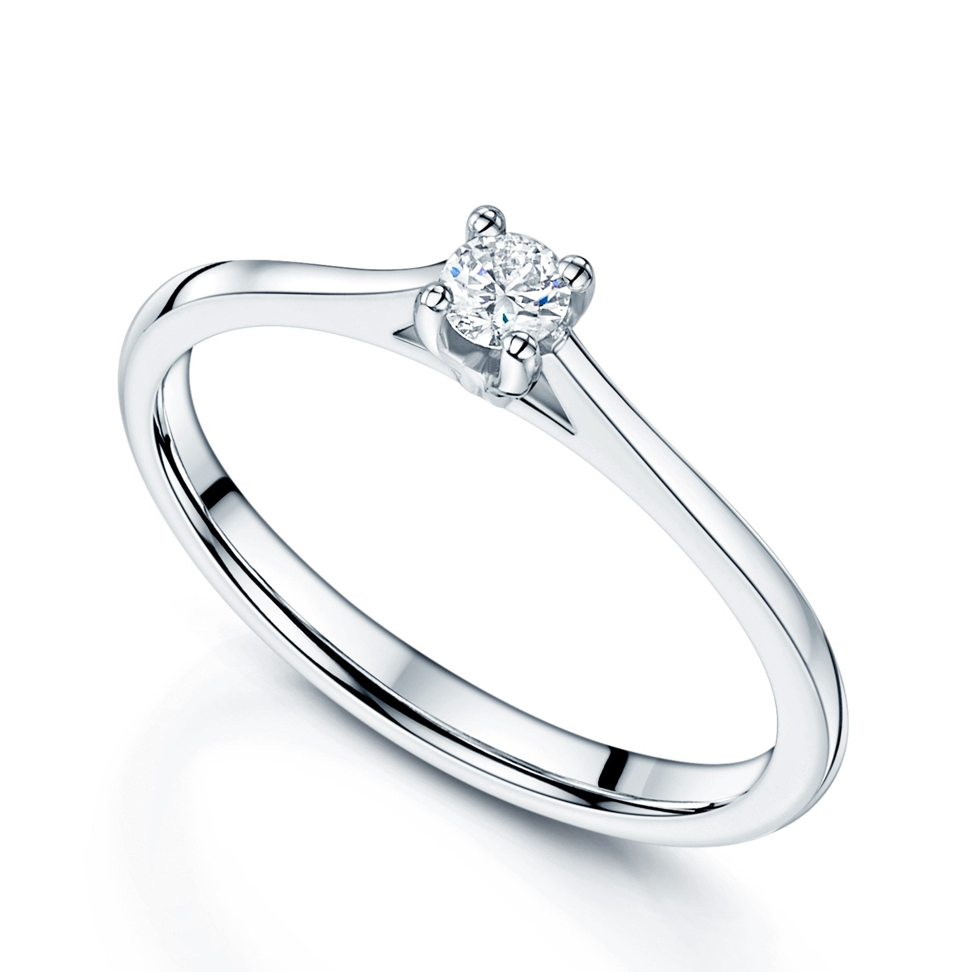 Solitaire White Gold Ring Clearance | bellvalefarms.com