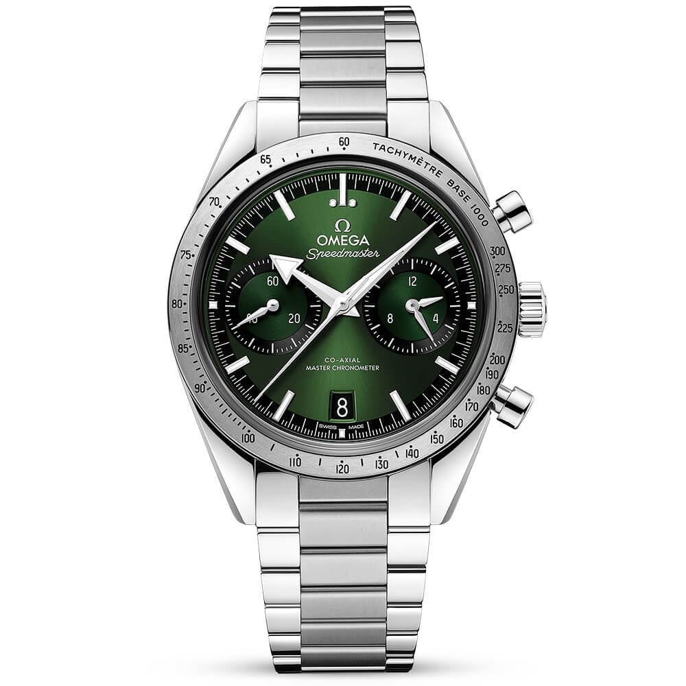 Speedmaster '57 40.5mm Green Dial Chronograph Bracelet Watch