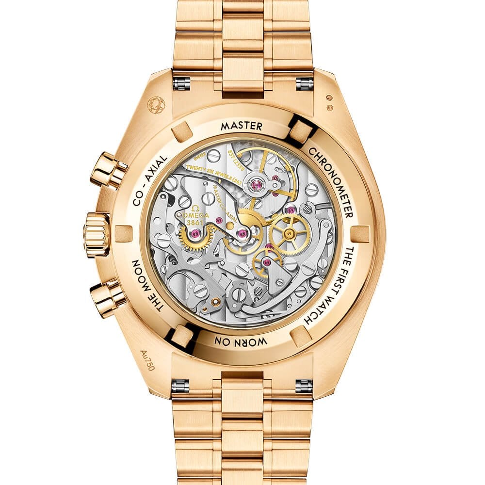 Speedmaster Moonwatch 18ct Moonshine Gold Dial Bracelet Watch