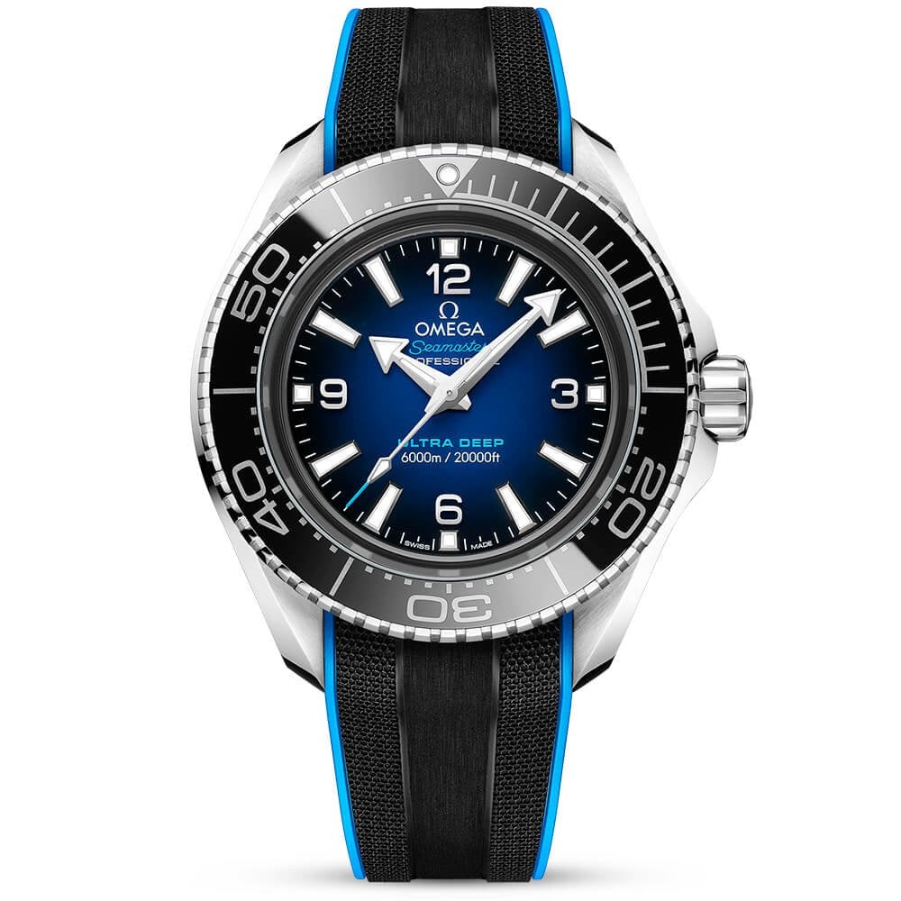 Seamaster Planet Ocean Ultra Deep 6000m Blue Gradient Dial Strap Watch