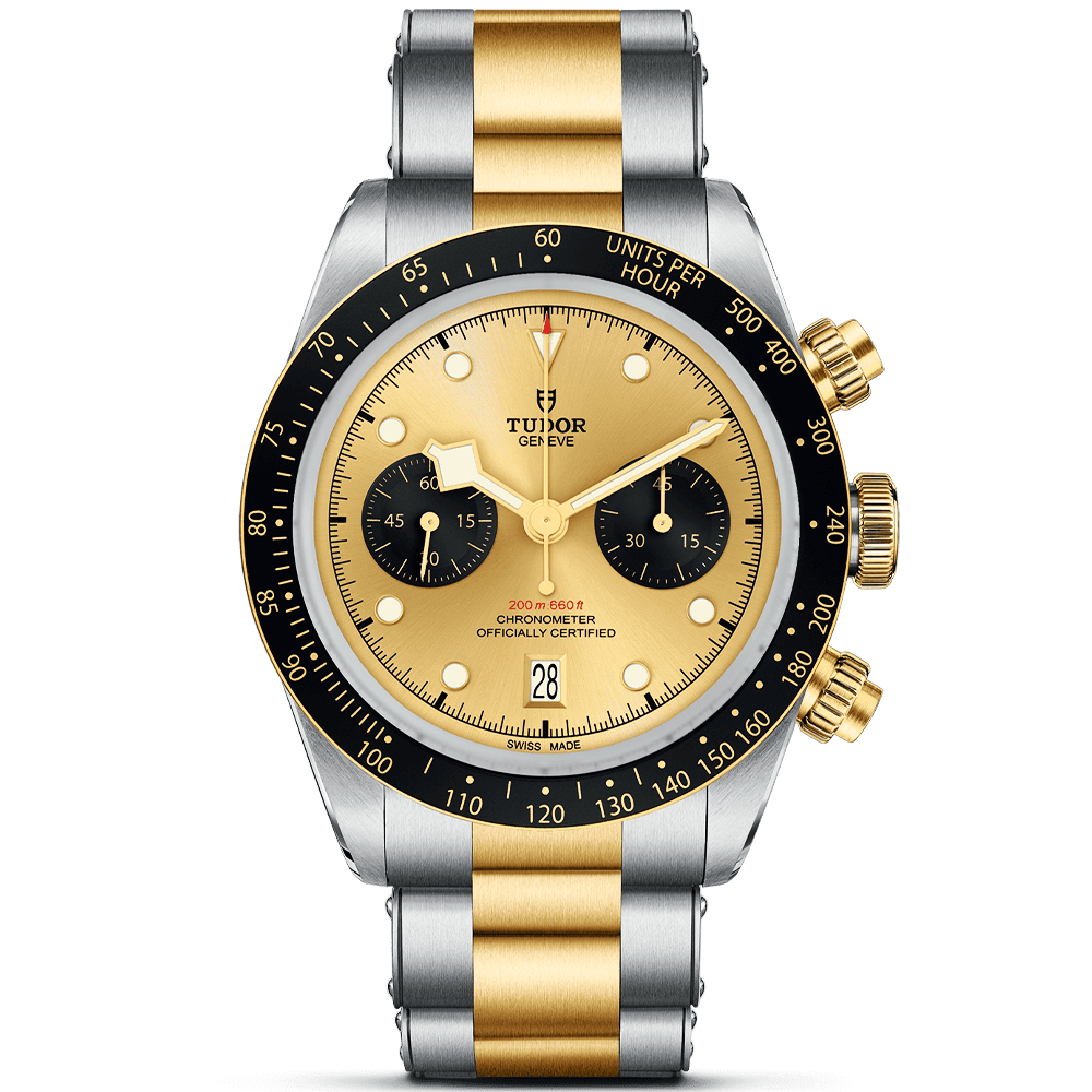 Black Bay Chrono S&G Steel and 18ct Yellow Gold Bracelet Watch