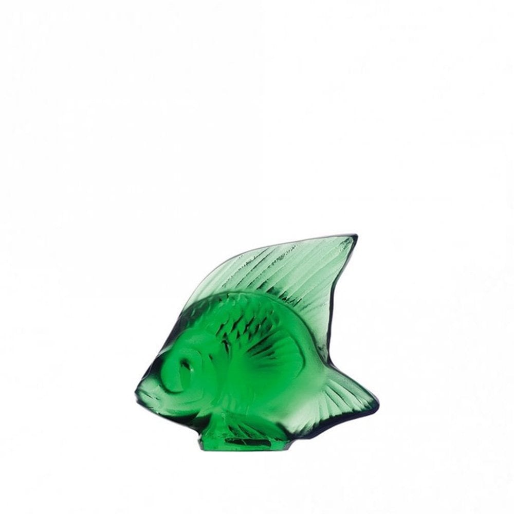Emerald Green Crystal Fish Sculpture
