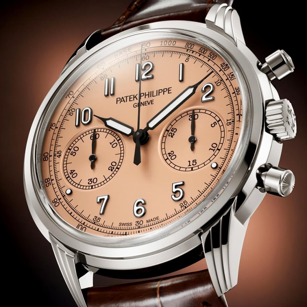 Complications 41mm Rose-Gilt Dial Manual-Wind Chronograph Watch