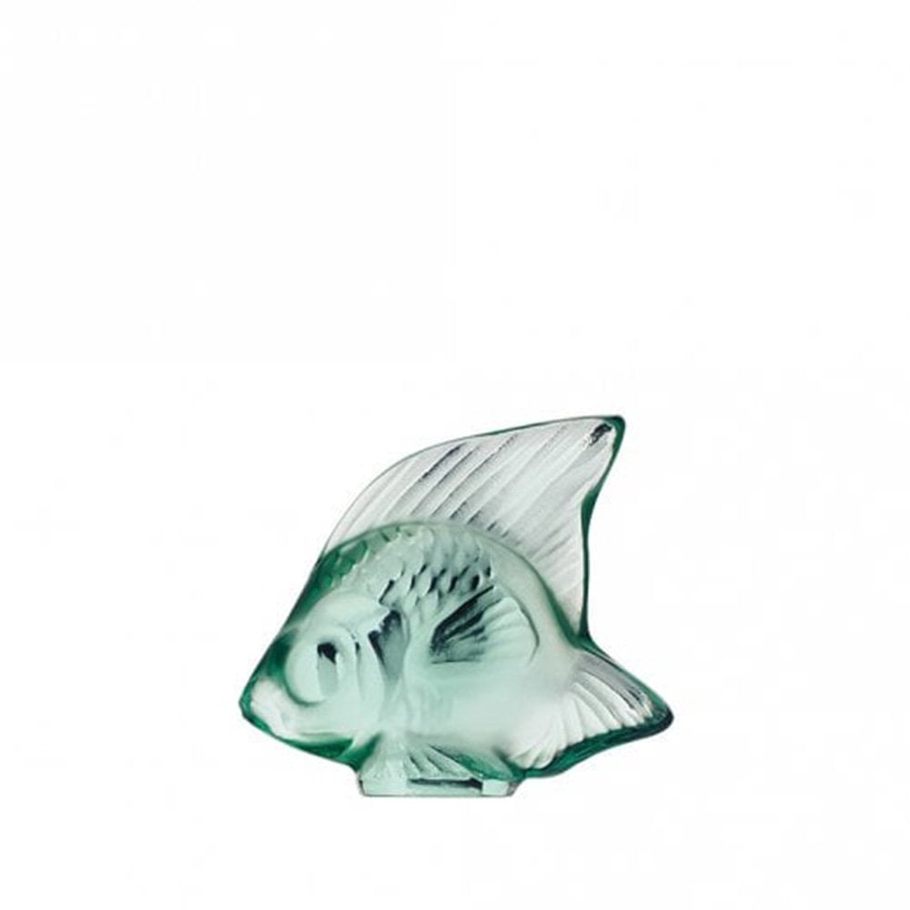Mint Green Crystal Fish Sculpture