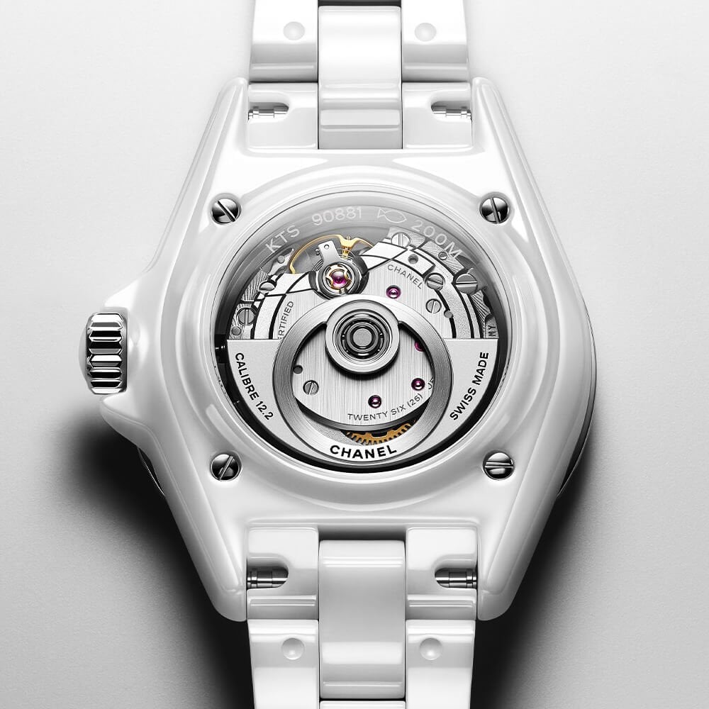 J12 33mm White Ceramic Automatic Bracelet Watch