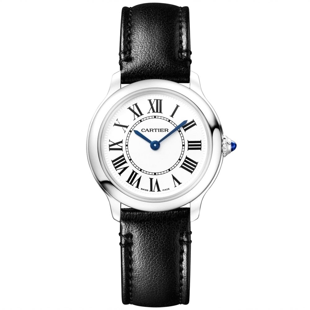 Ronde Must de Cartier Small 29mm Leather Strap Watch
