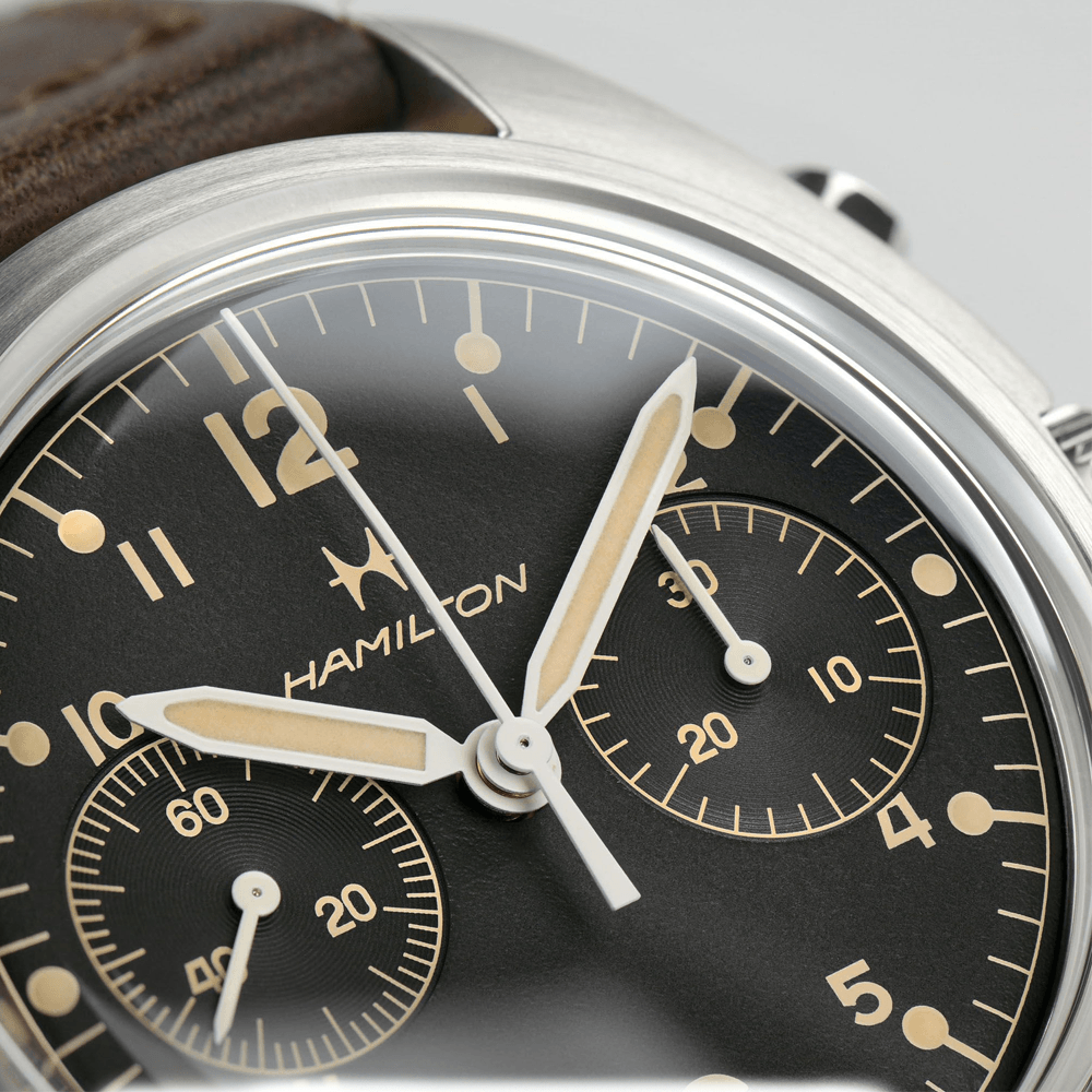 Khaki Aviation Pioneer 40mm Chronograph Strap Watch