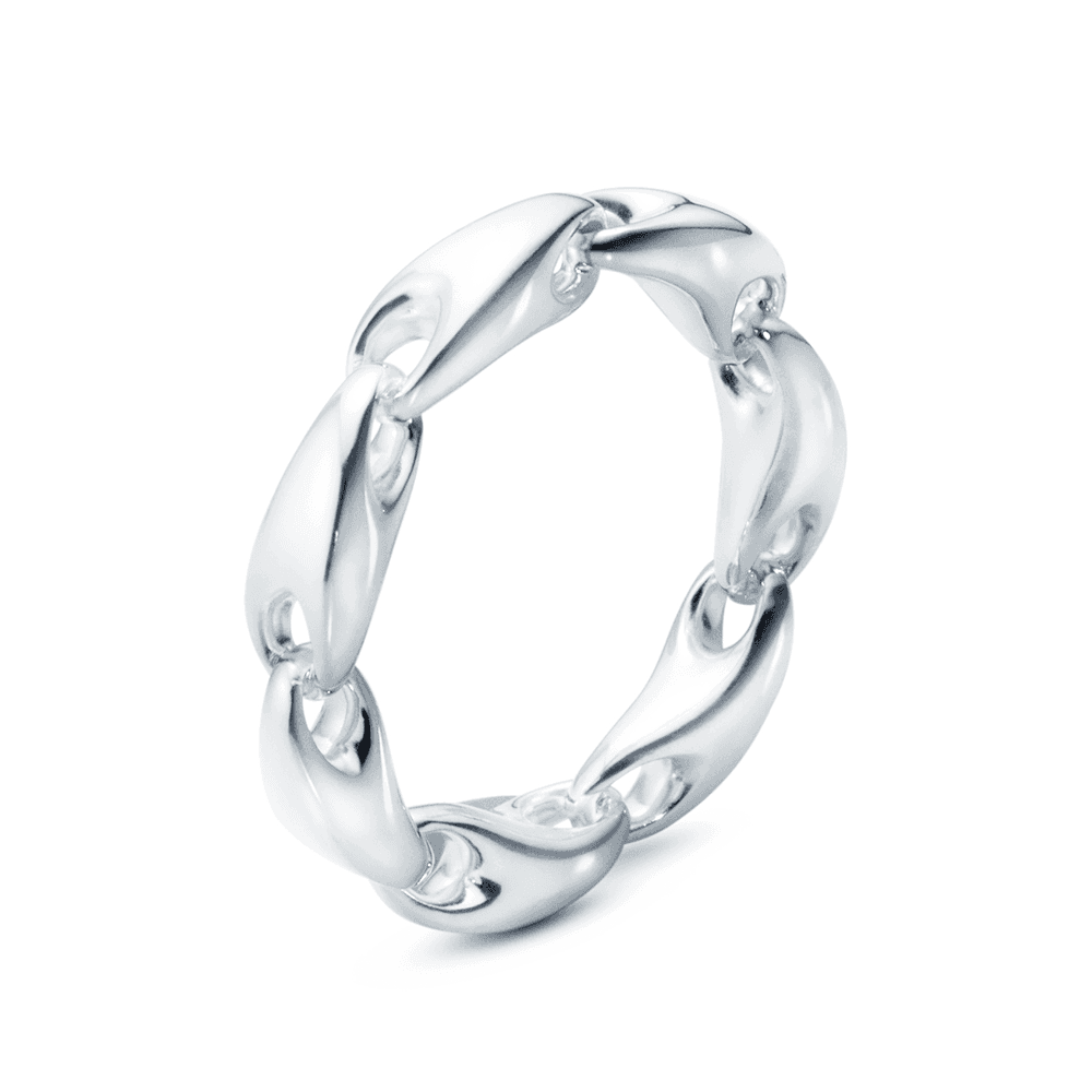 Reflect Sterling Silver Chain Ring