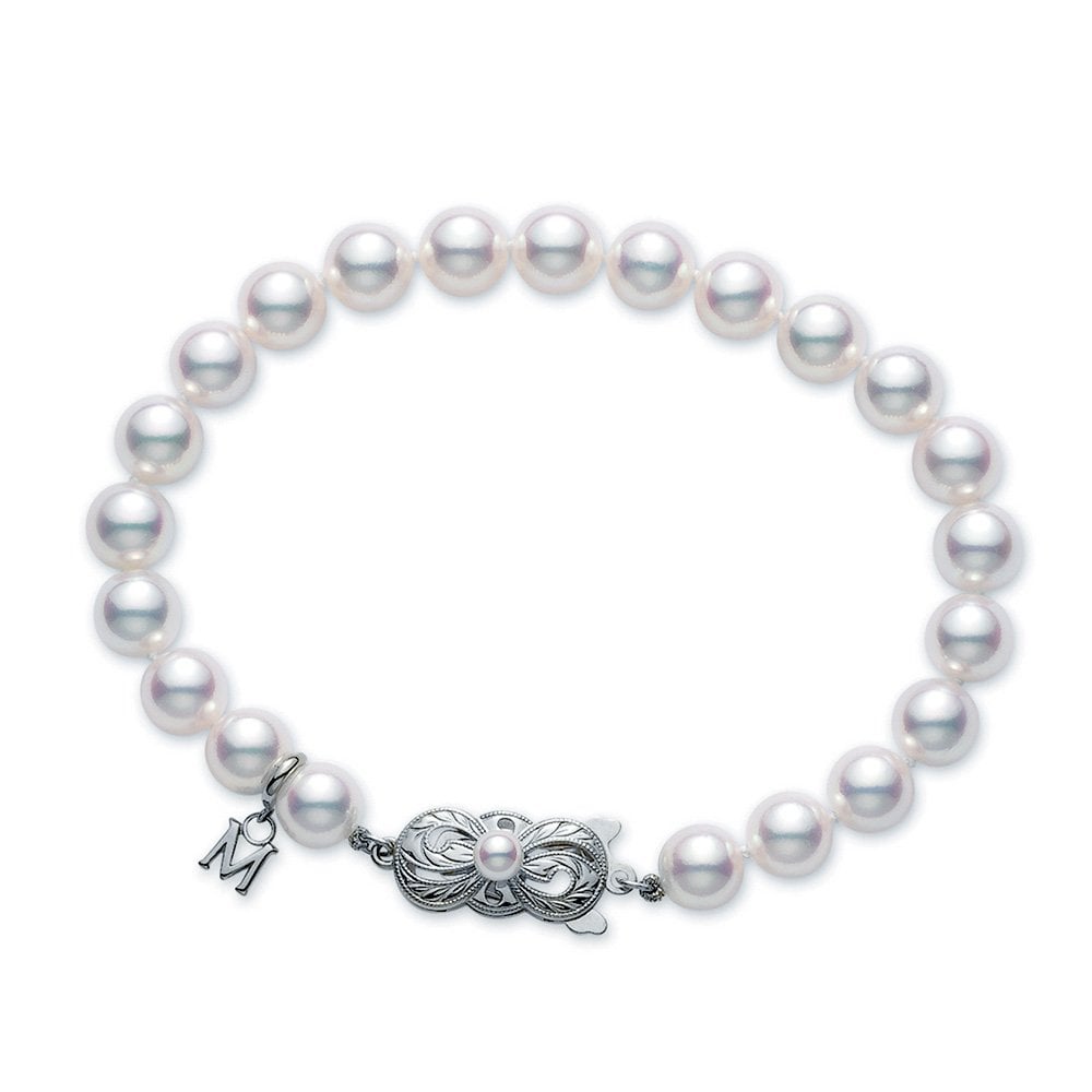 Akoya Pearl 7 -7.5mm Bracelet With Signature 18ct White Gold Clasp