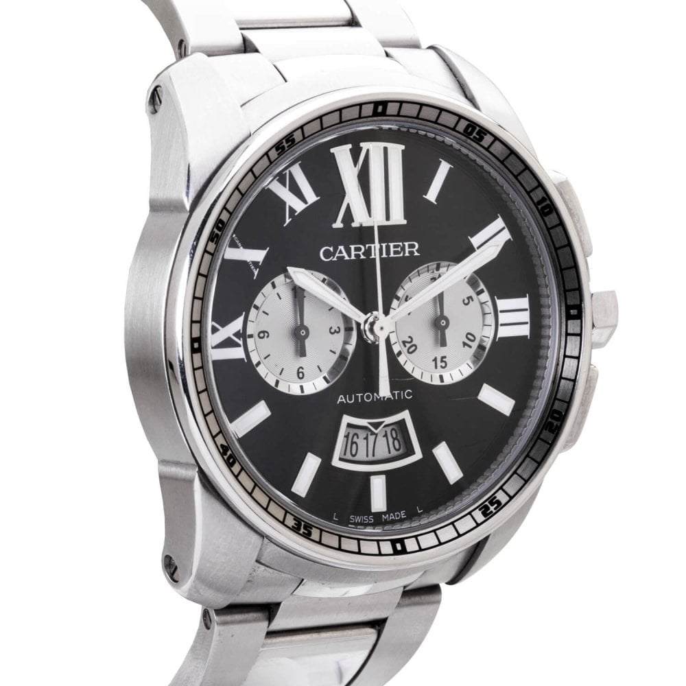 Cartier Calibre Diver 42mm Black Dial Men's Bracelet Watch (2014)