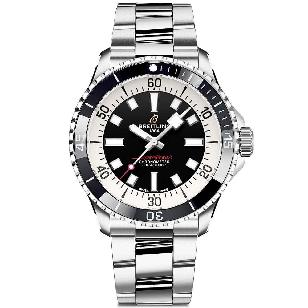 Superocean 42mm Black Dial Men's Automatic Bracelet Watch