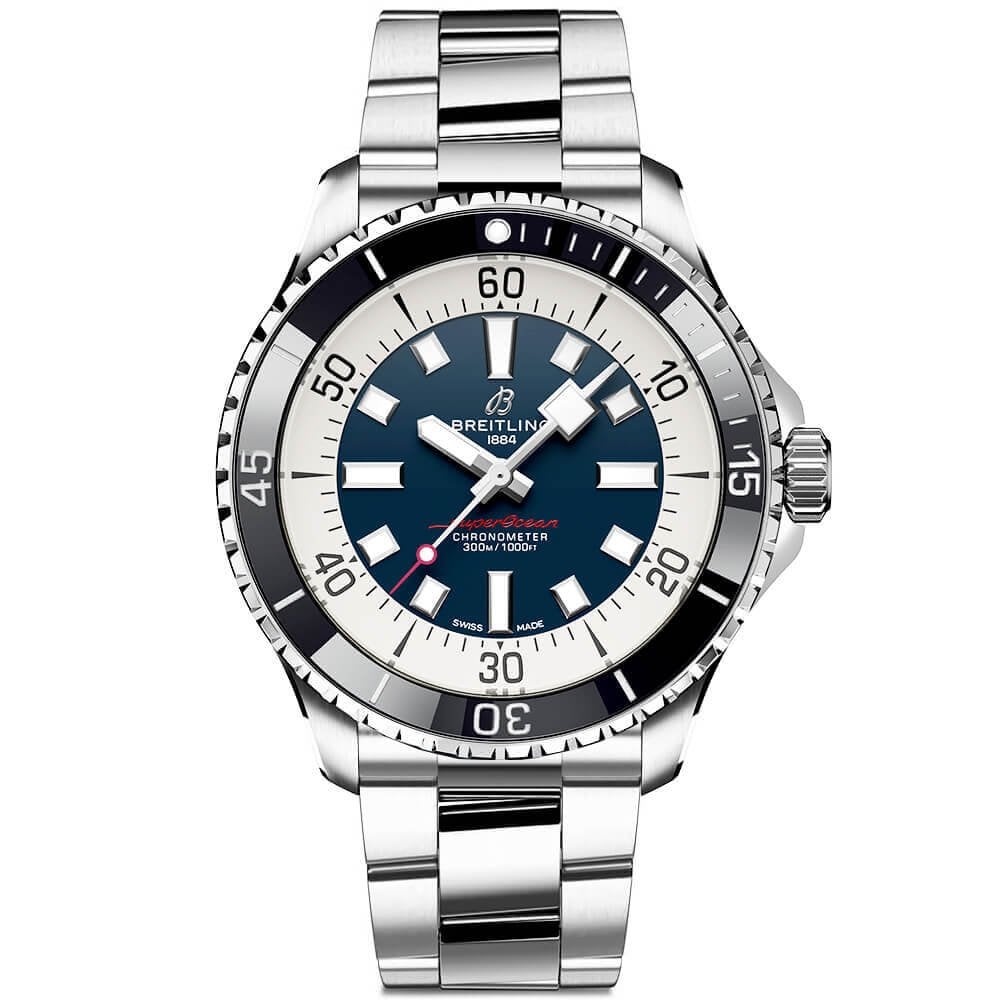Superocean 44mm Blue Dial Men's Automatic Bracelet Watch