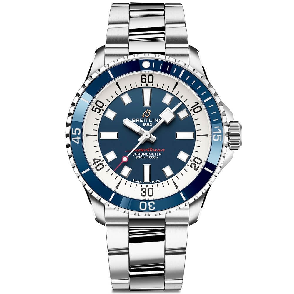 Superocean 42mm Blue Dial Men's Automatic Bracelet Watch