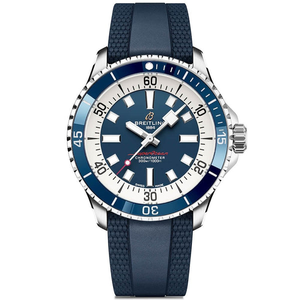 Breitling Superocean 42mm Blue Dial Men's Automatic Strap Watch - Berry's Jewellers