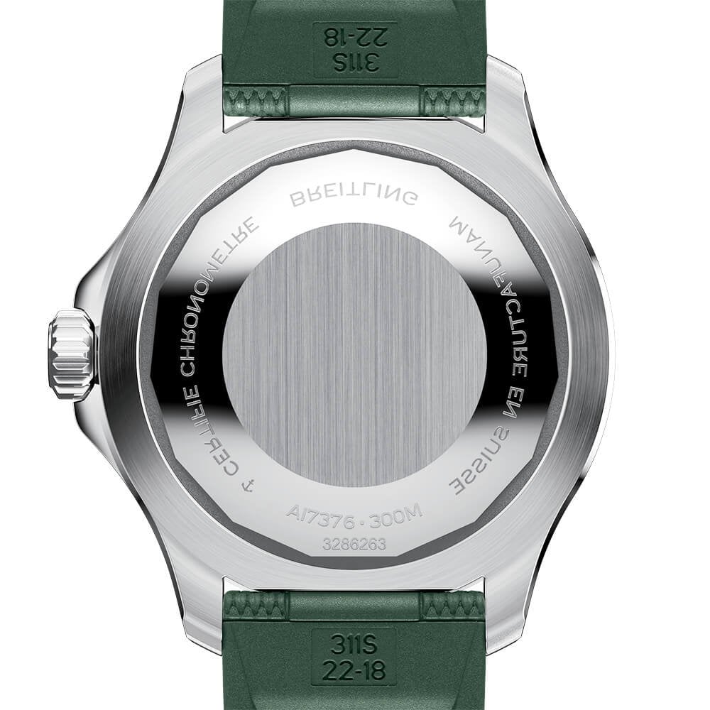 Superocean 44mm Green Dial Men's Automatic Strap Watch