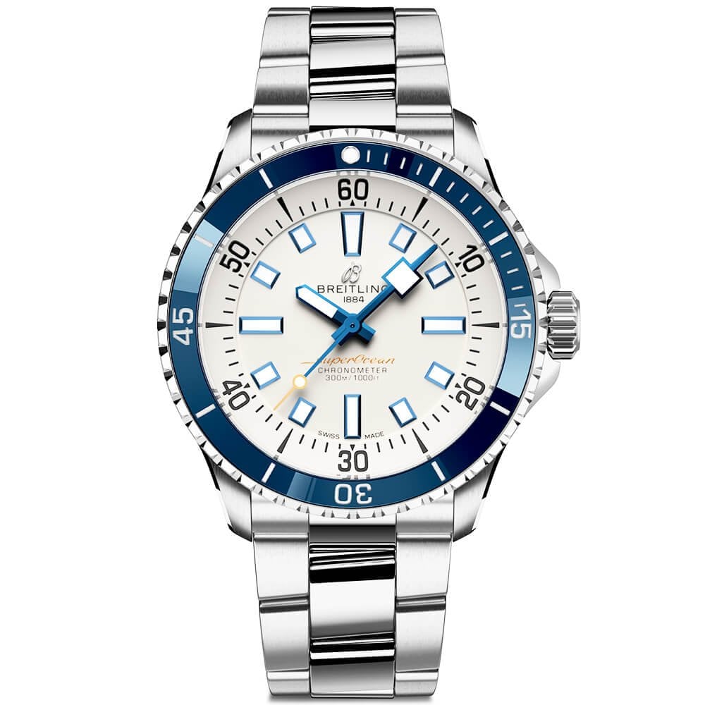 Superocean 42mm Silver Dial Men's Automatic Bracelet Watch