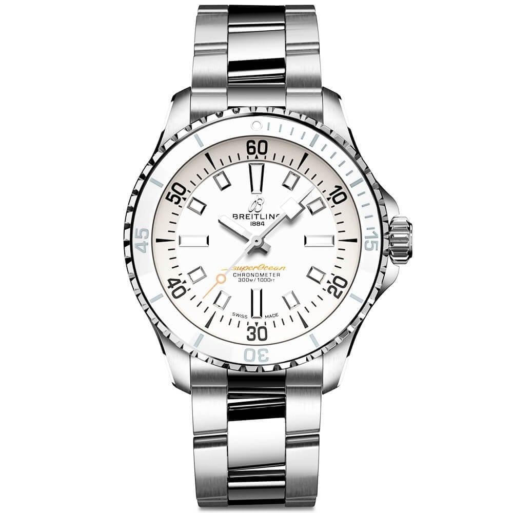 Superocean 36mm White Dial Ladies Automatic Bracelet Watch