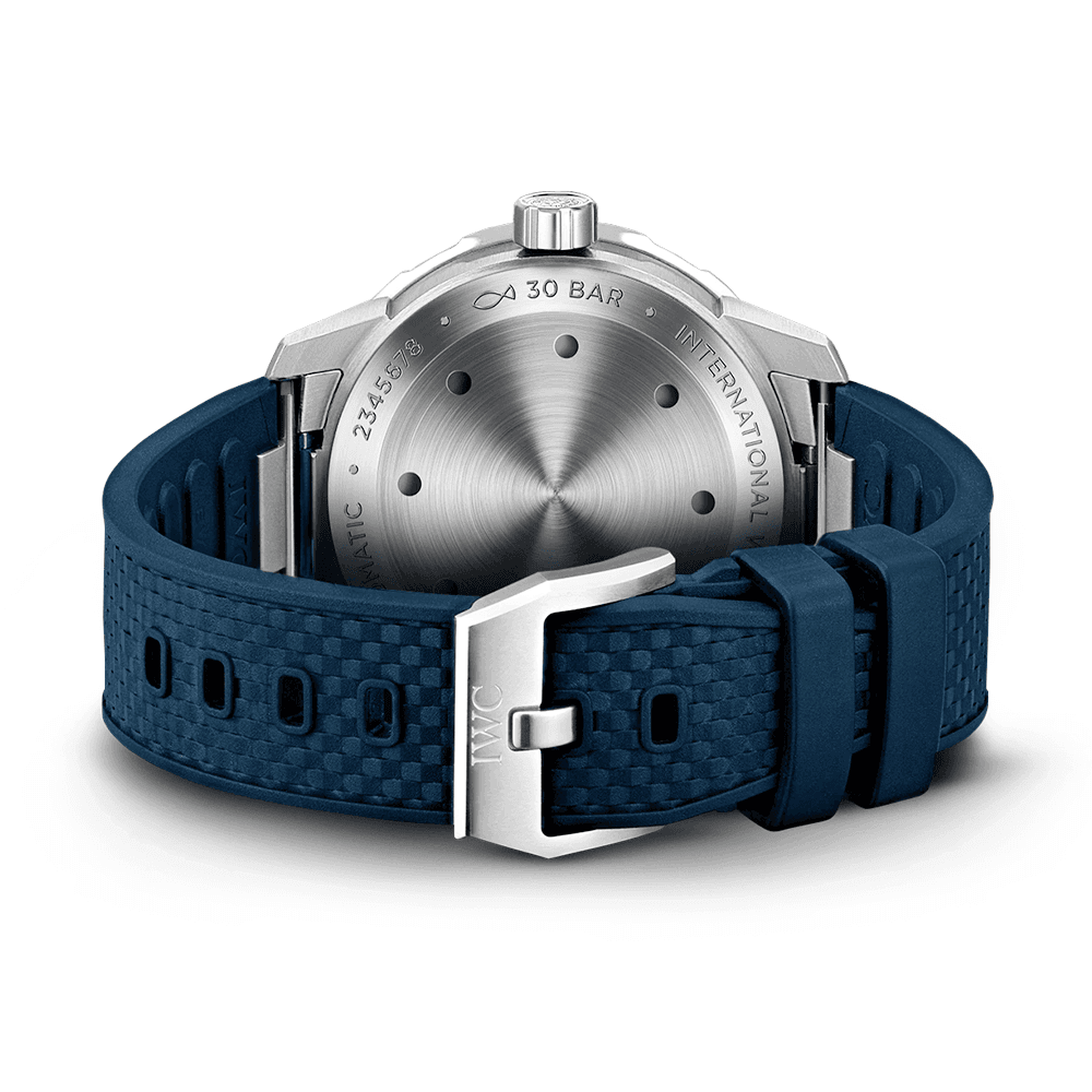 Aquatimer 42mm Blue Dial Men's Automatic Rubber Strap Watch