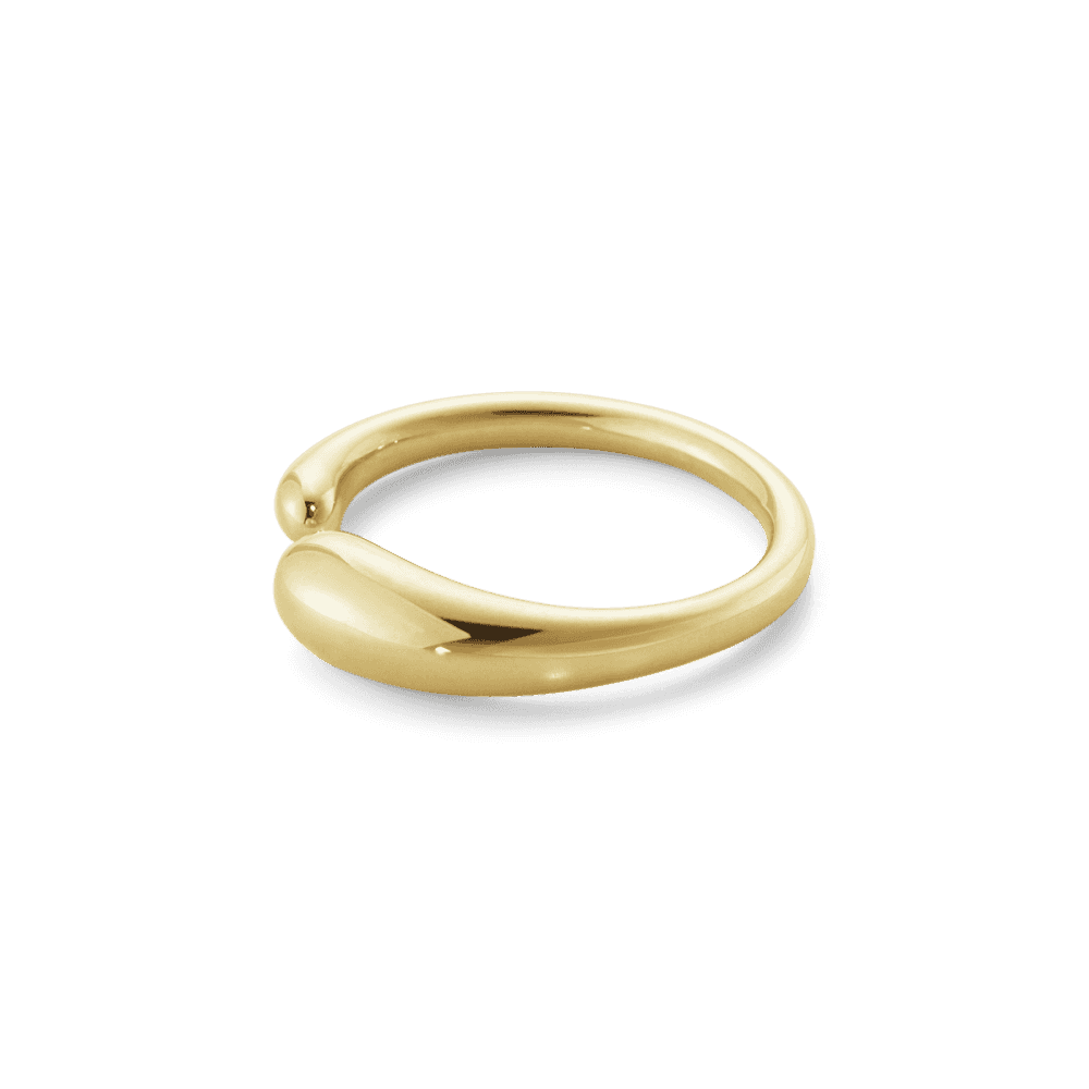 Mercy 18ct Yellow Gold Plain Mini Ring