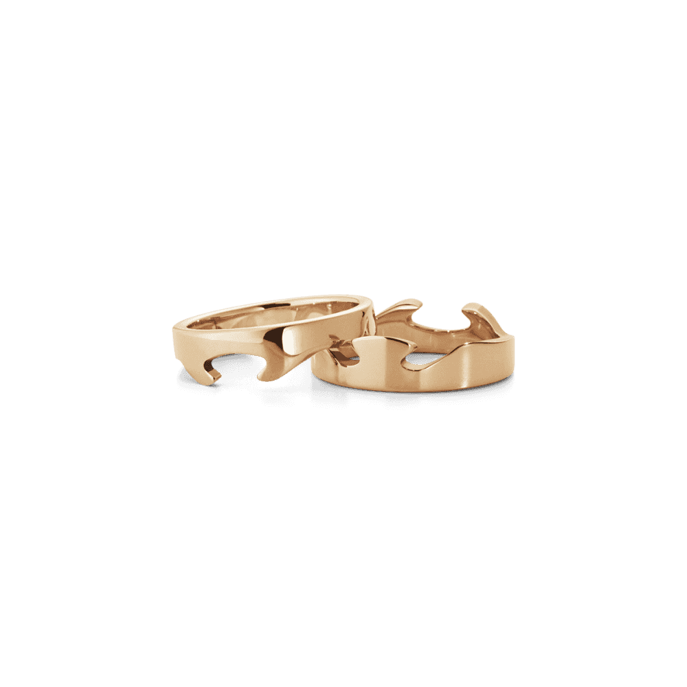 18ct Rose Gold Fusion End Ring