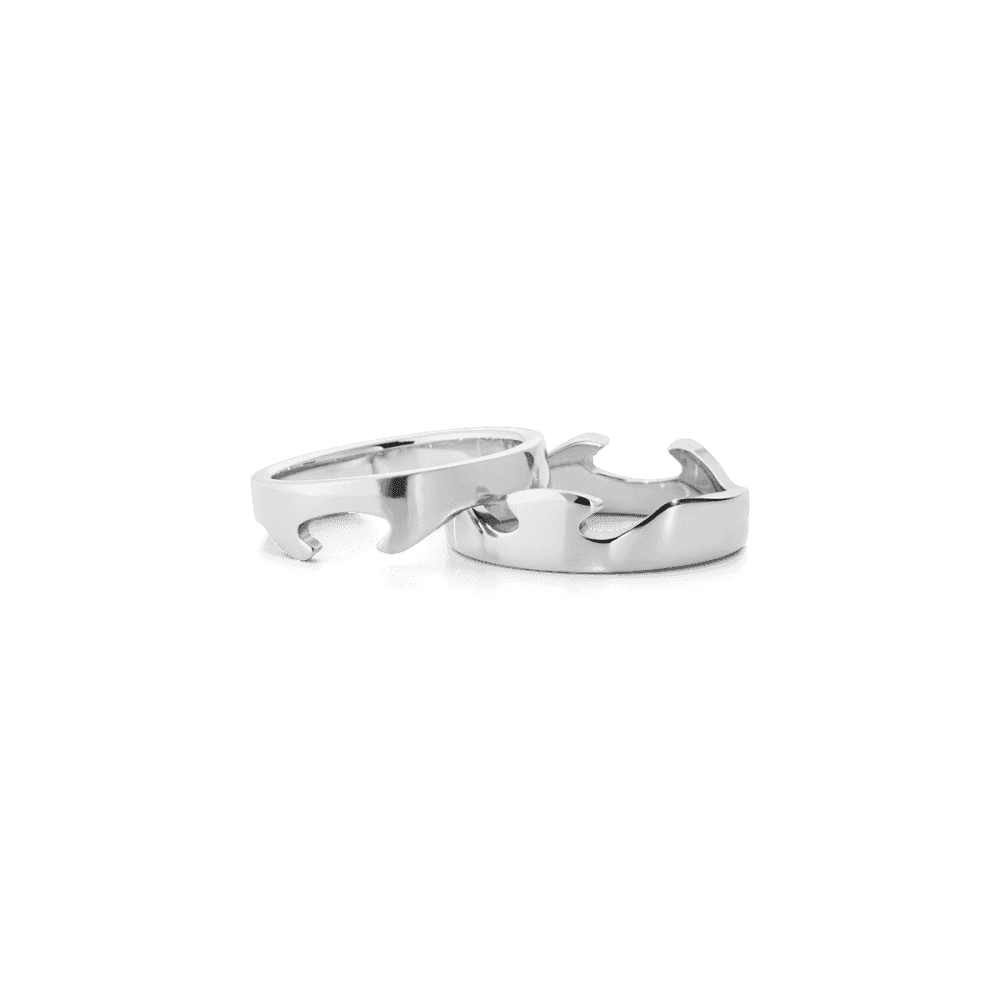 18ct White Gold Fusion End Ring